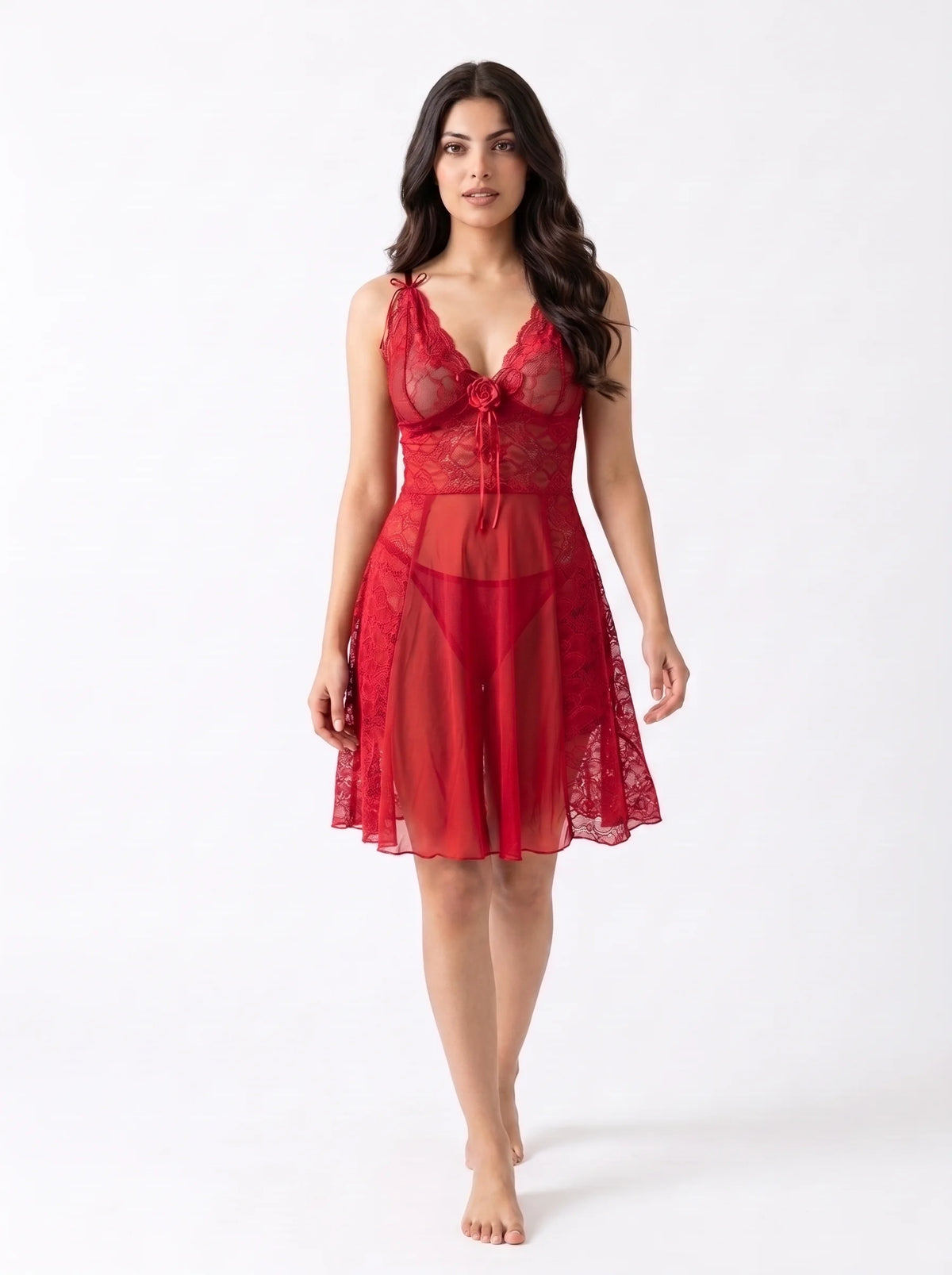 Babydoll Lingerie  - Midnight Rose