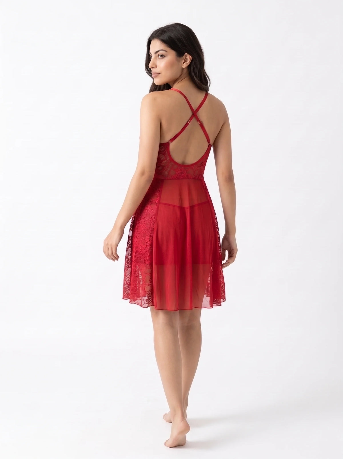 Babydoll Lingerie  - Midnight Rose