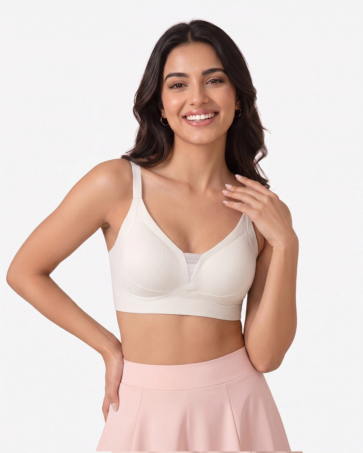 Seamless Padded Bra - Mira - Off White