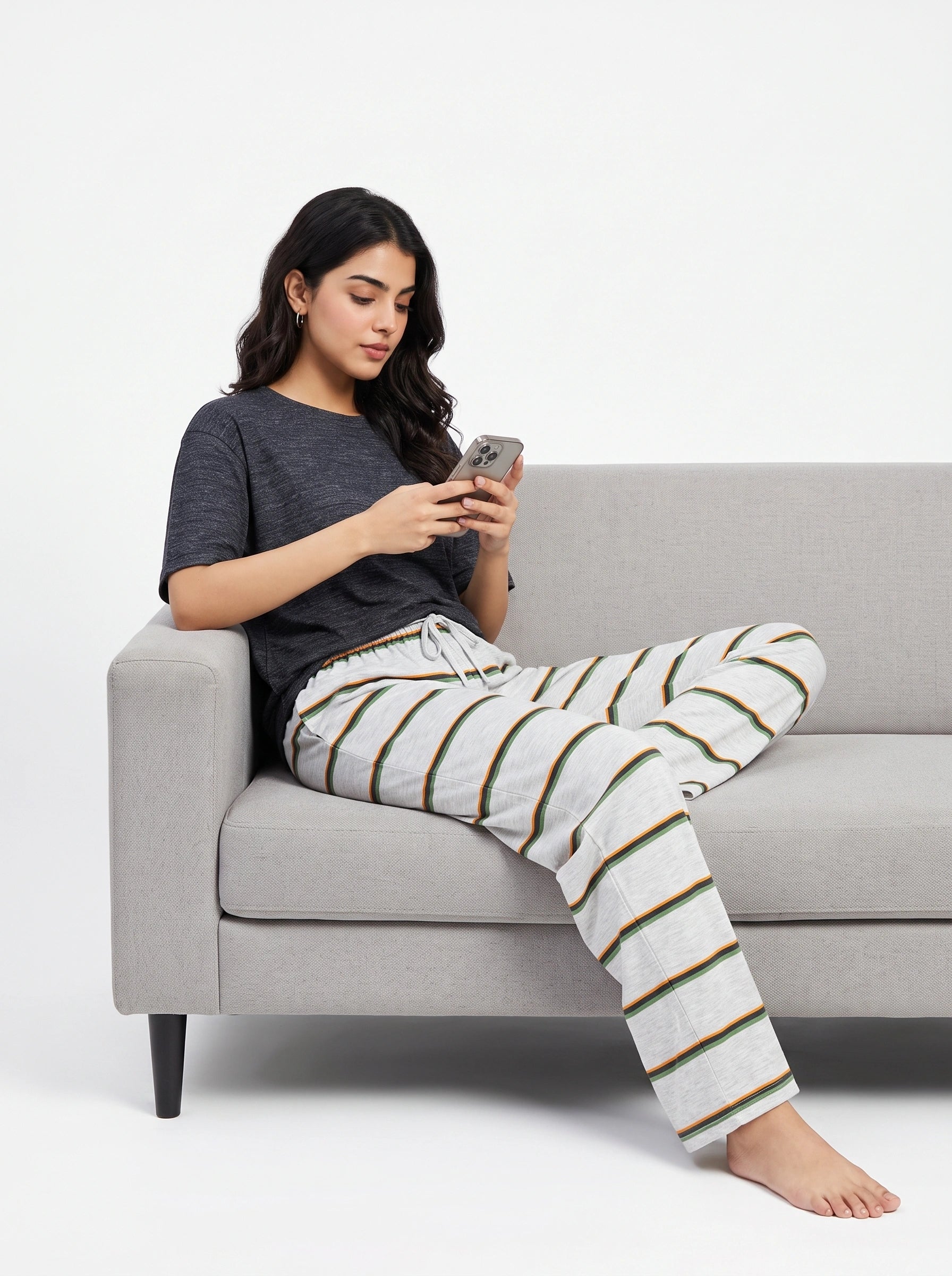 Cotton PJ Set - Urban Stripe