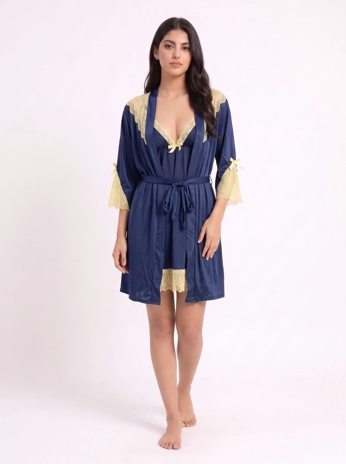 Gown Set - Moira Lace - Blue