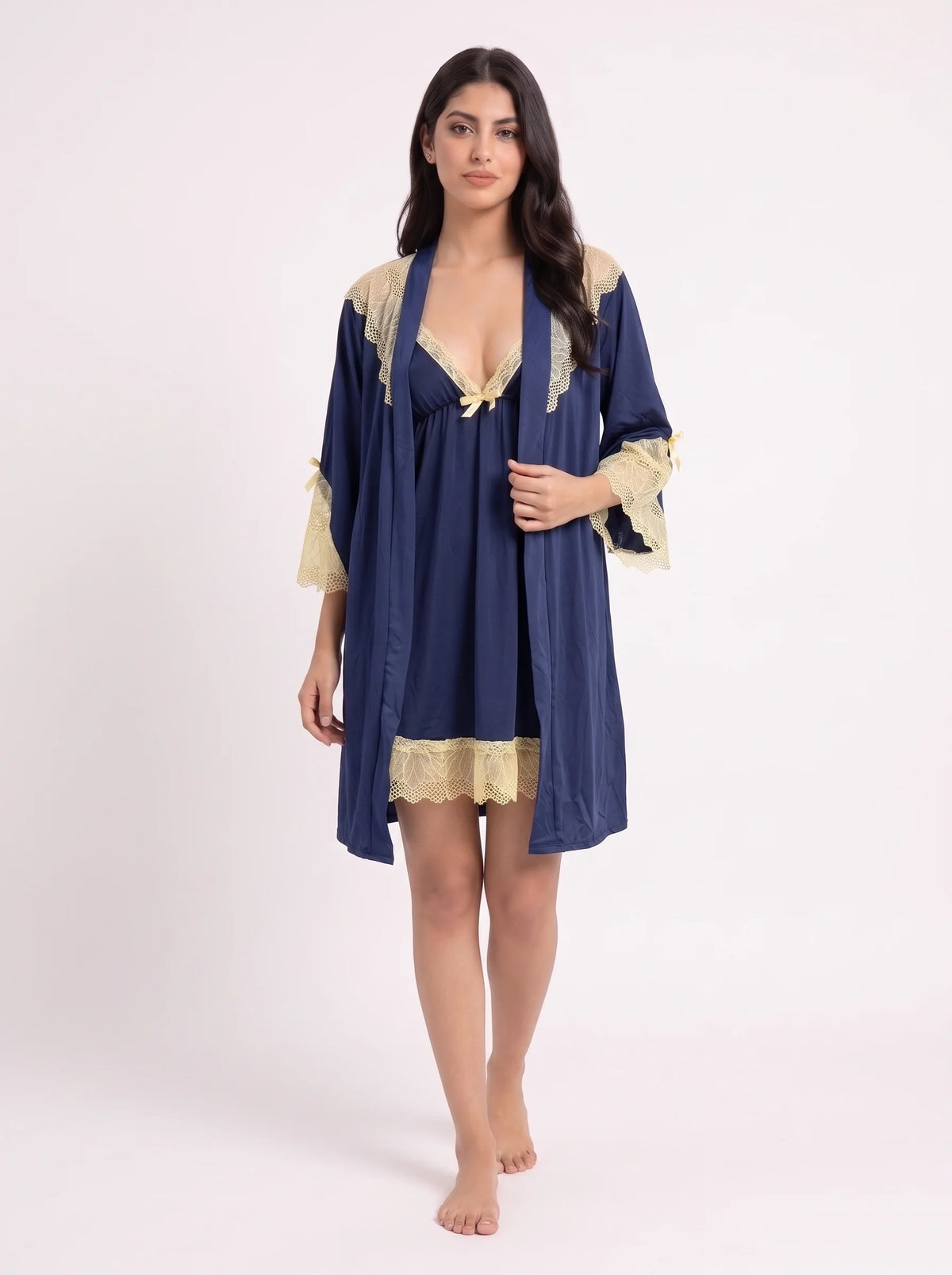 Gown Set - Moira Lace - Blue