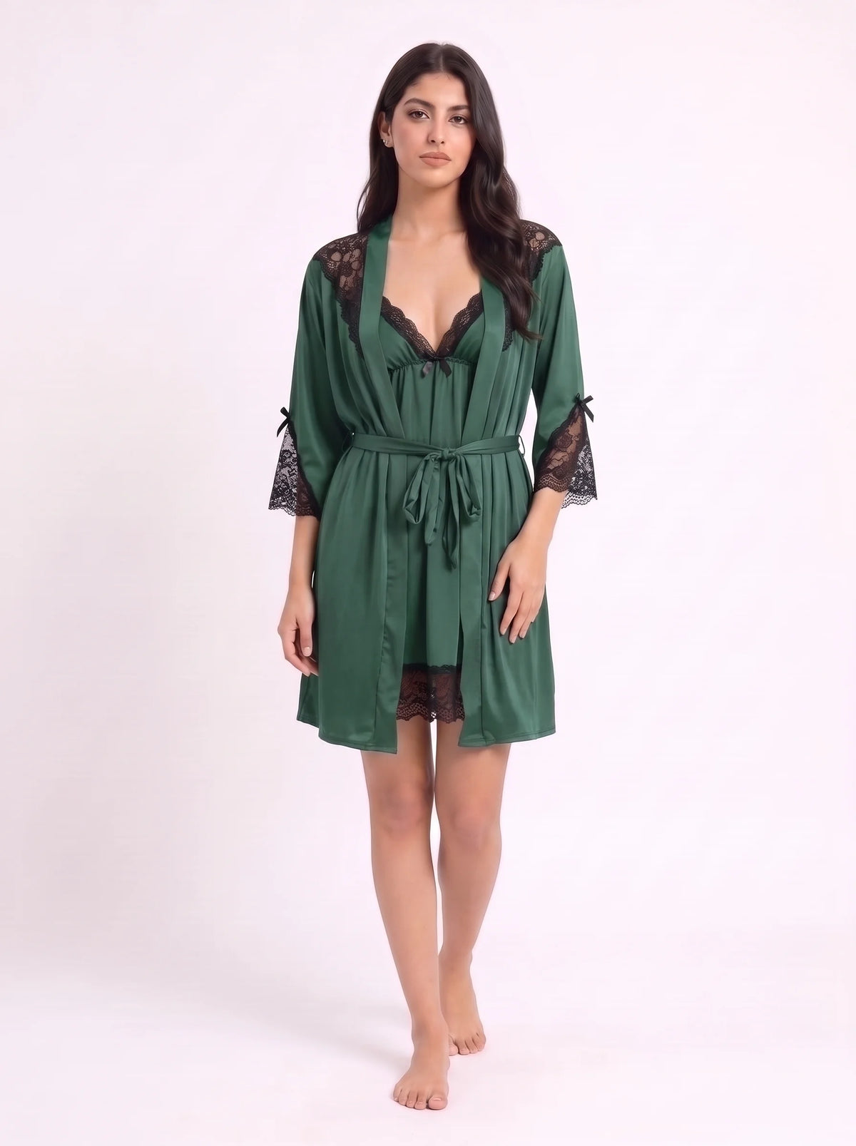 Gown Set - Moira Lace - Green