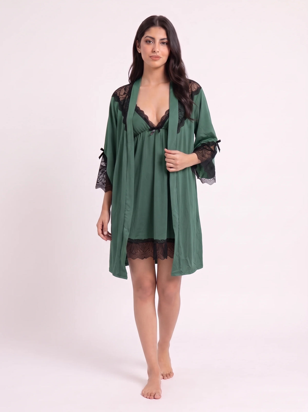 Gown Set - Moira Lace - Green