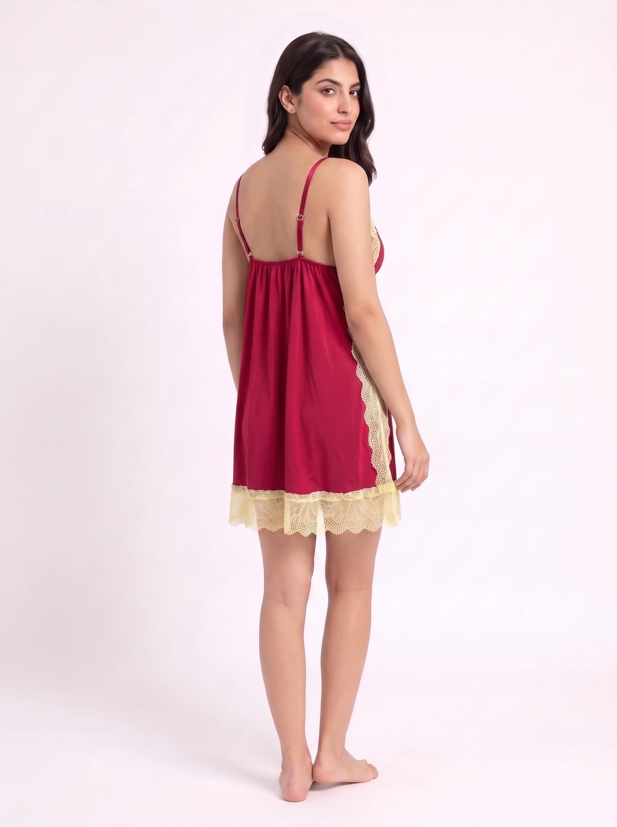 Gown Set - Moira Lace - Maroon