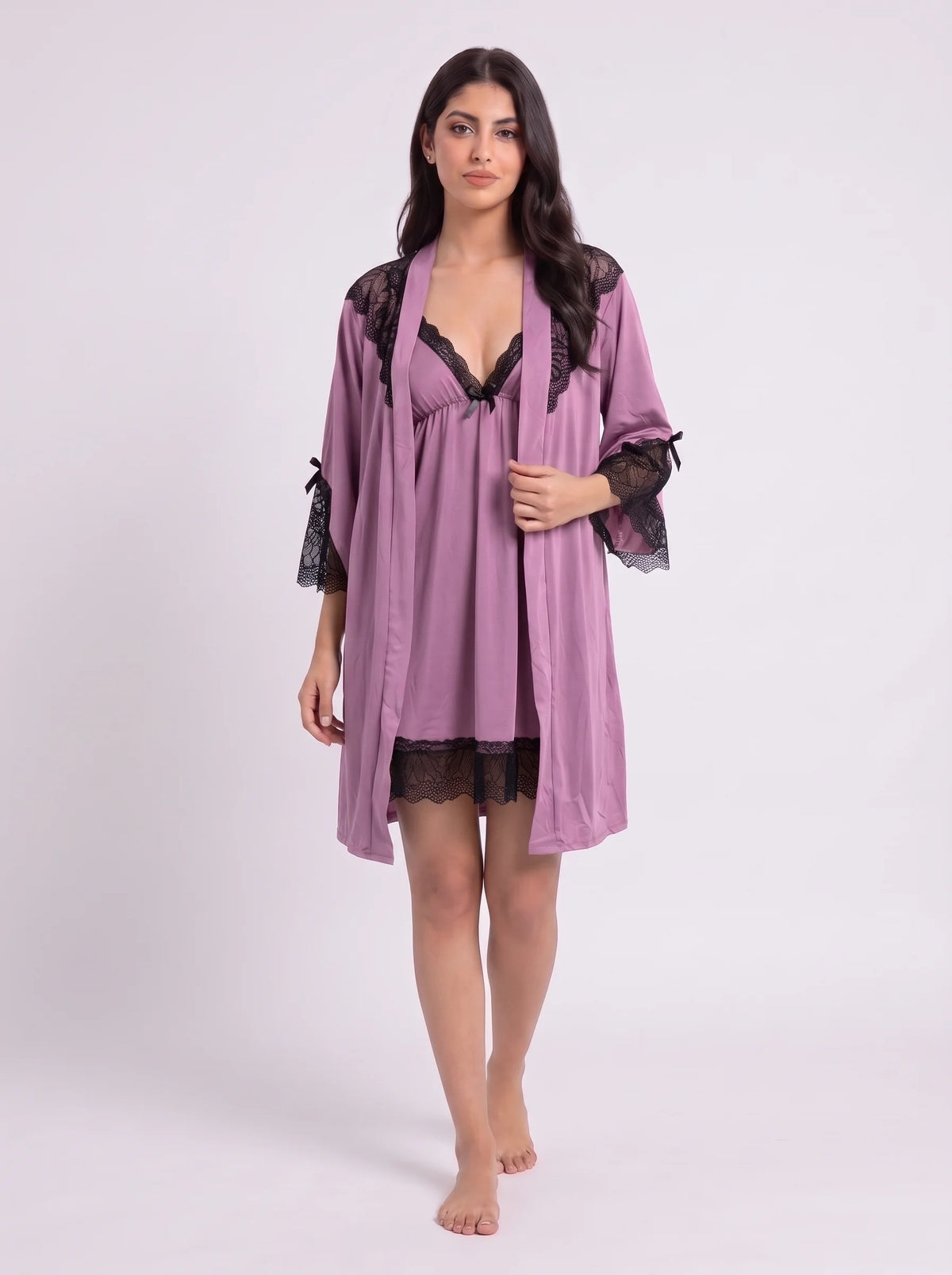 Gown Set - Moira Lace - Purple