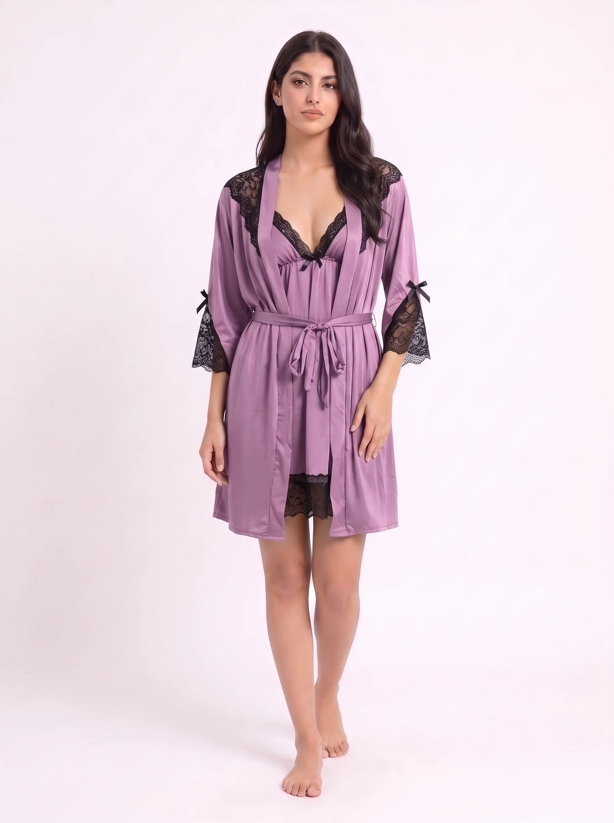 Gown Set - Moira Lace - Purple