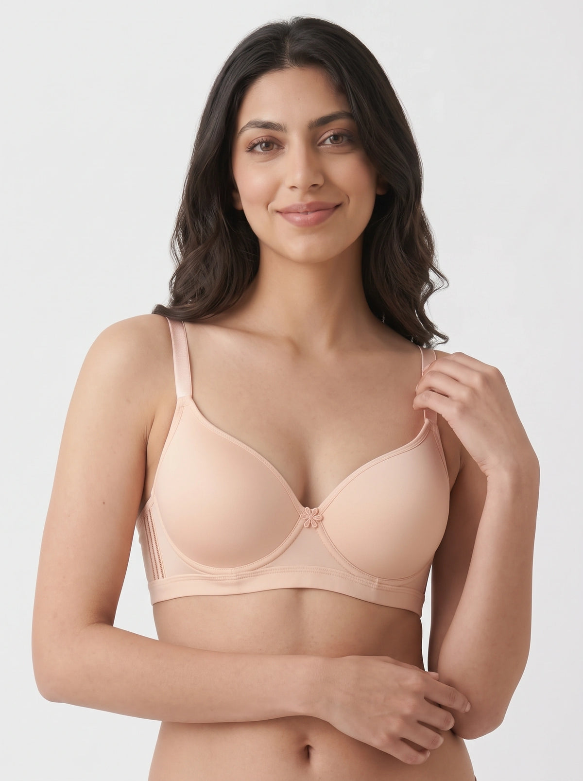 Padded Wired Bra - Moss - Skin