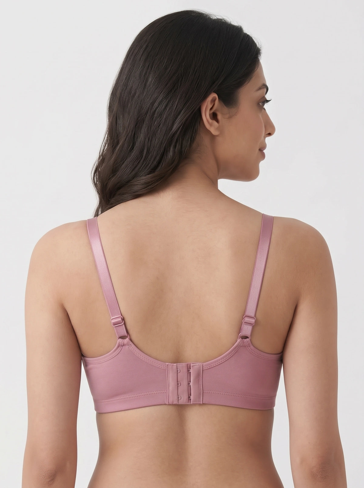 Padded Wired Bra - Moss - Pink