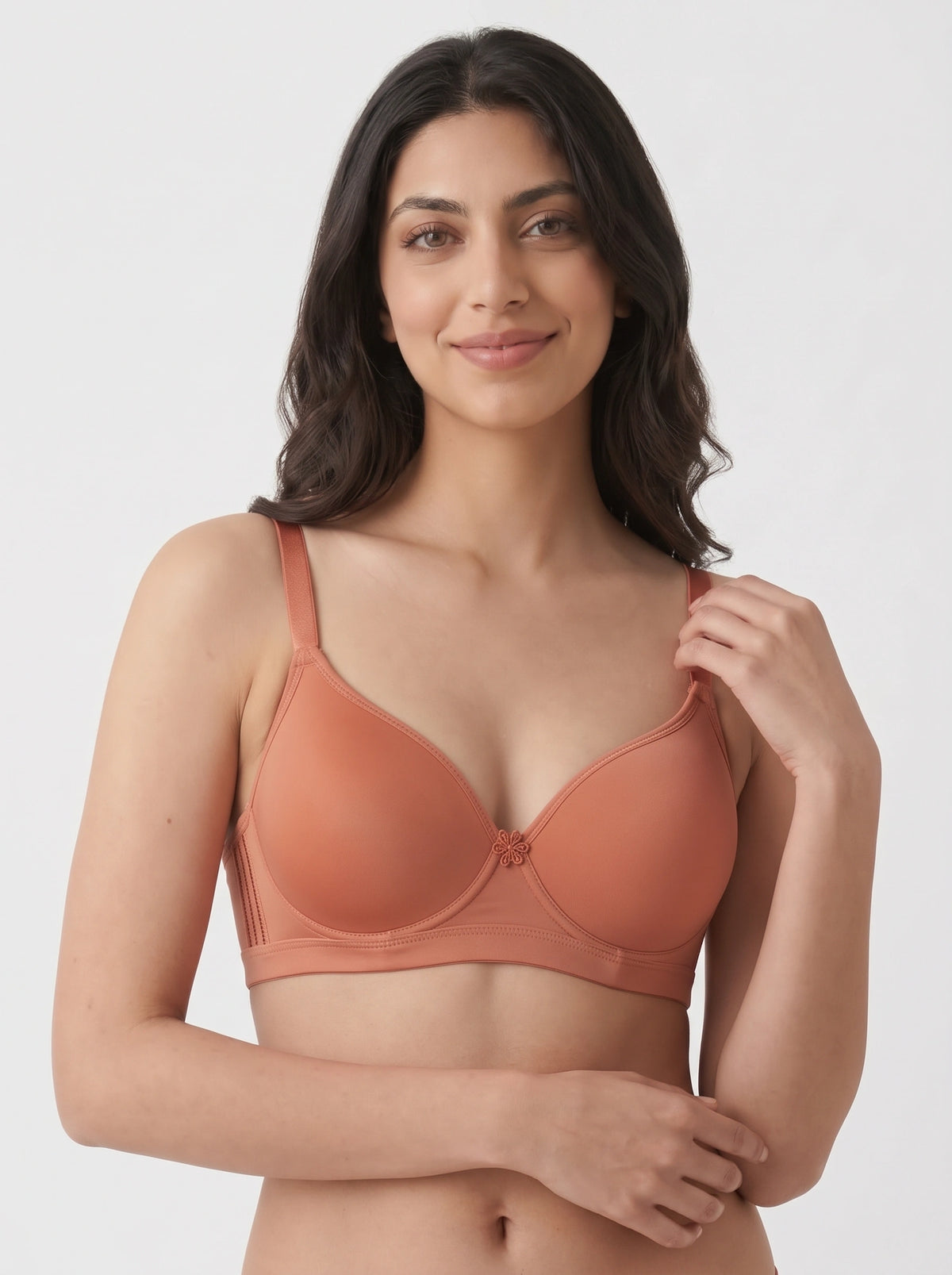 Padded Wired Bra - Moss - Rust