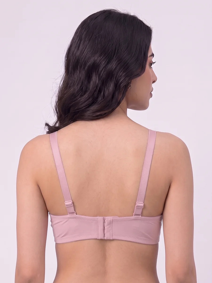 Padded Non Wired T-Shirt Bra - Nancy - Pink
