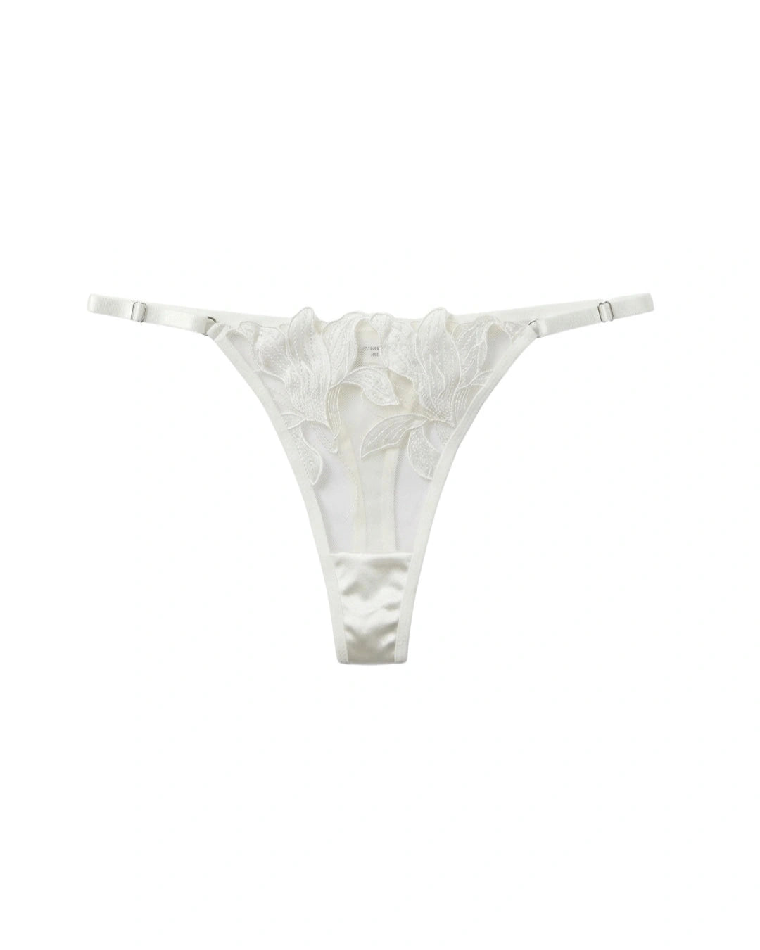 Non Padded Bra Set - Roselle Bloom - White