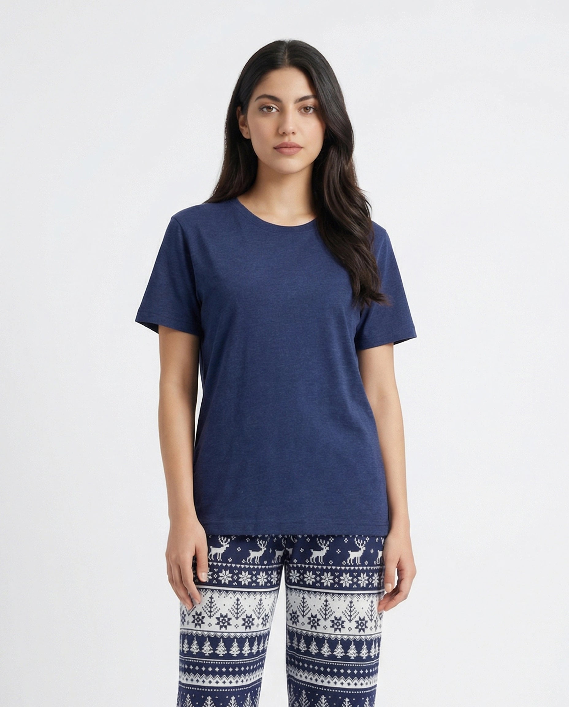 Cotton PJ Set - Nordic - Blue