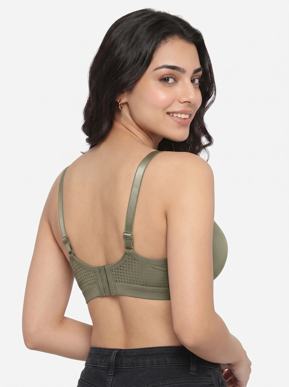 Light Padded T-Shirt Bra - kylie - Olive