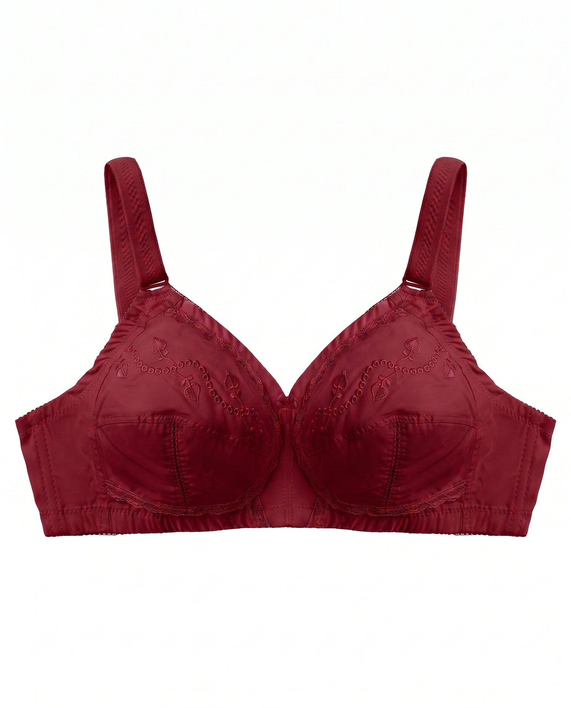 Pure Comfy Casual Non Padded Wireless Bra - Maroon