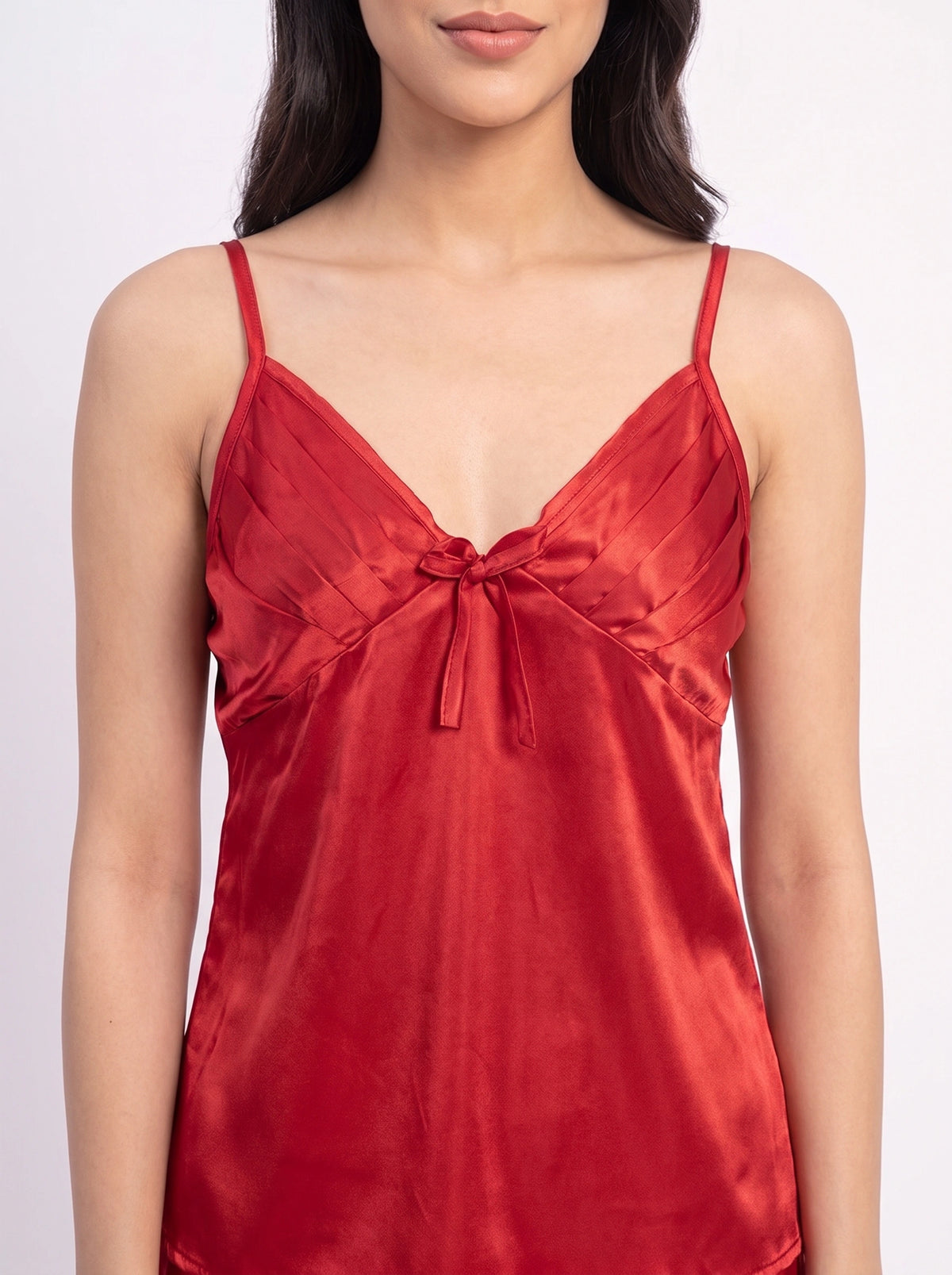 2 Piece Inner Top and Short Silk Cami Set