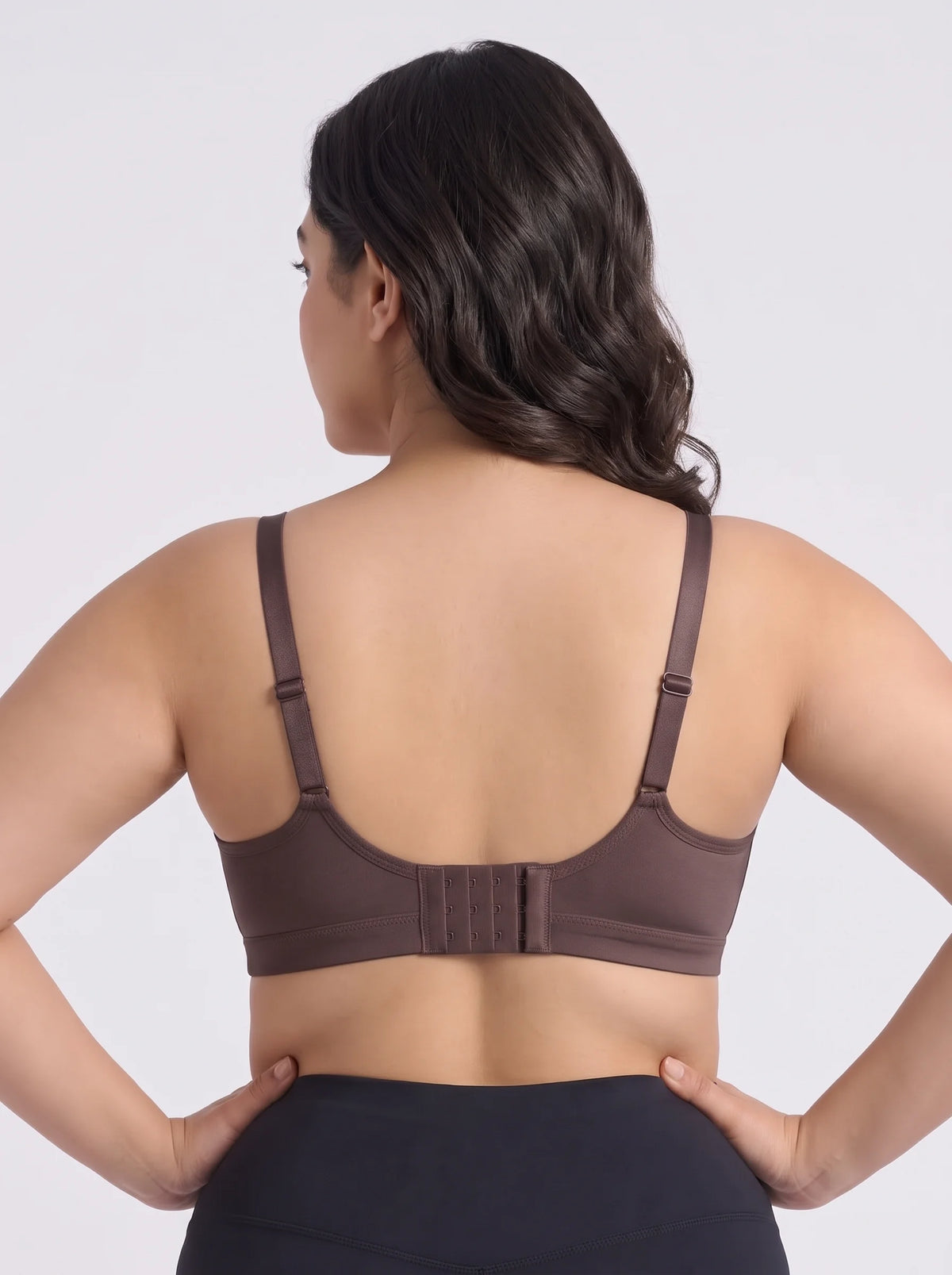 Padded Non-Wired T-Shirt Bra - Reem - Brown