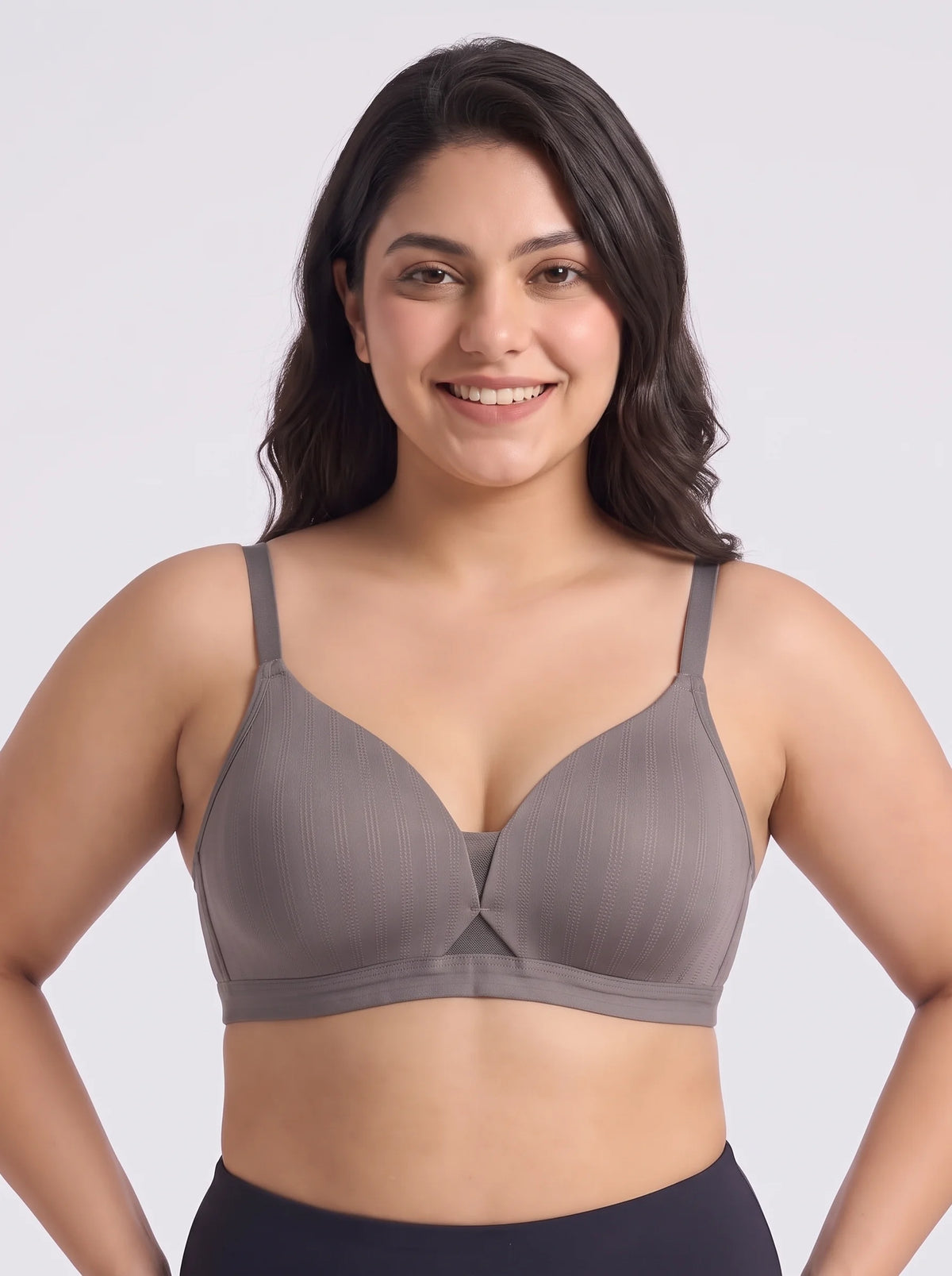 Padded Non-Wired T-Shirt Bra - Reem - Olive