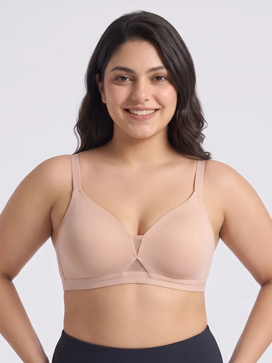 Padded Non-Wired T-Shirt Bra - Reem - Skin