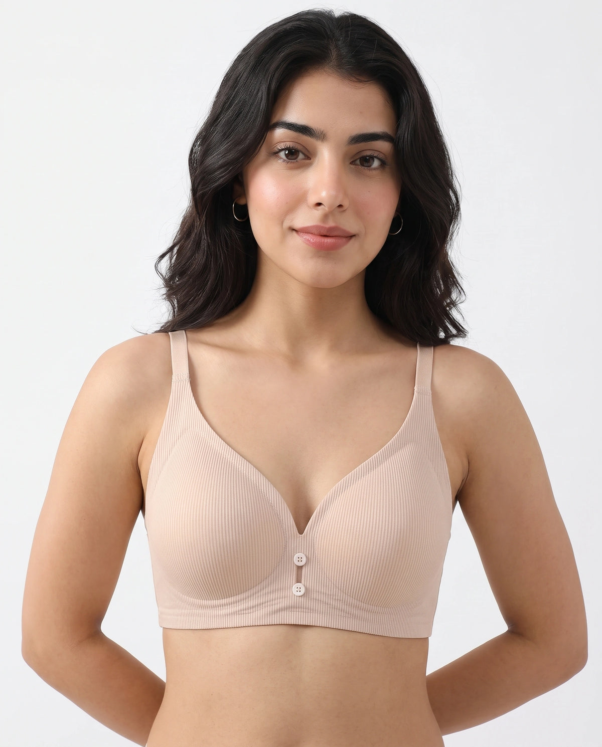 Seamless Padded Bra - Rina - Beige
