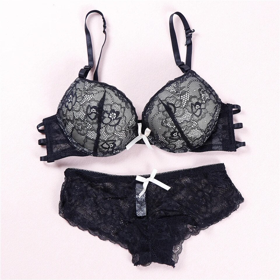 Vintage Padded Bra and Panty Set