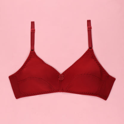 Sajiero Ample Single Padded Casual Wireless Bra