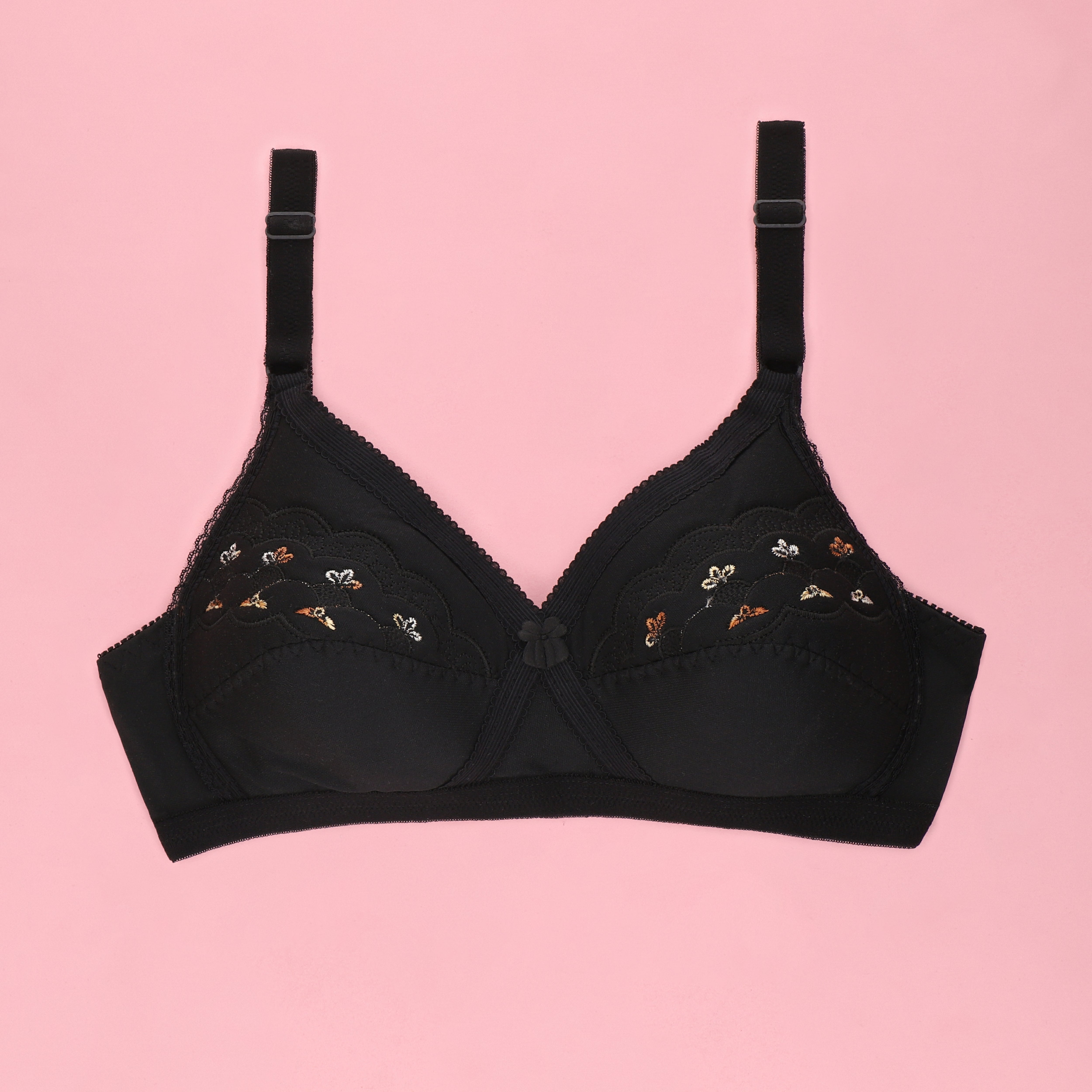 Sajiero Cross Single Padded Casual Wireless Bra