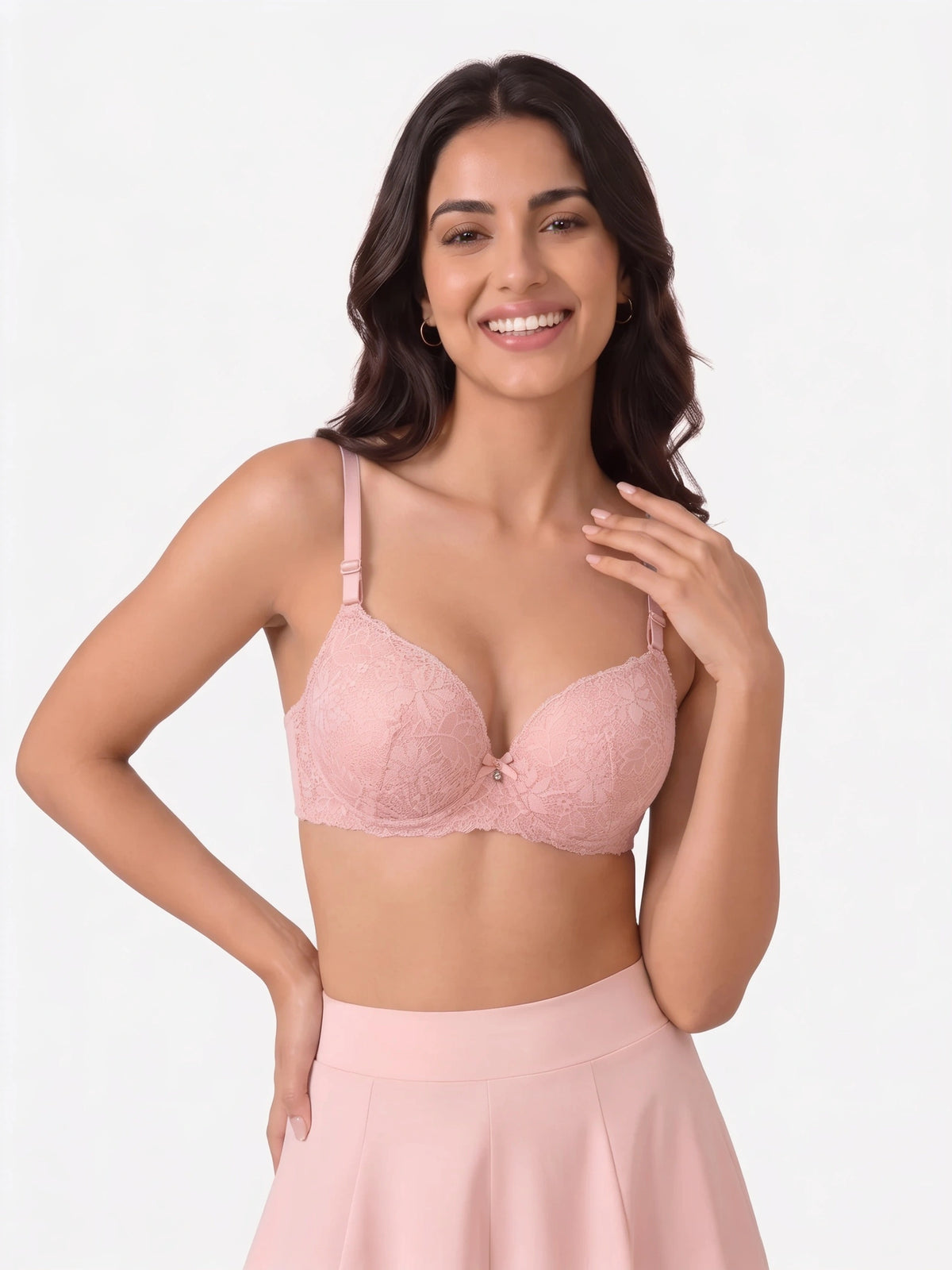 Plus Size Padded Bra - Softessa - Skin