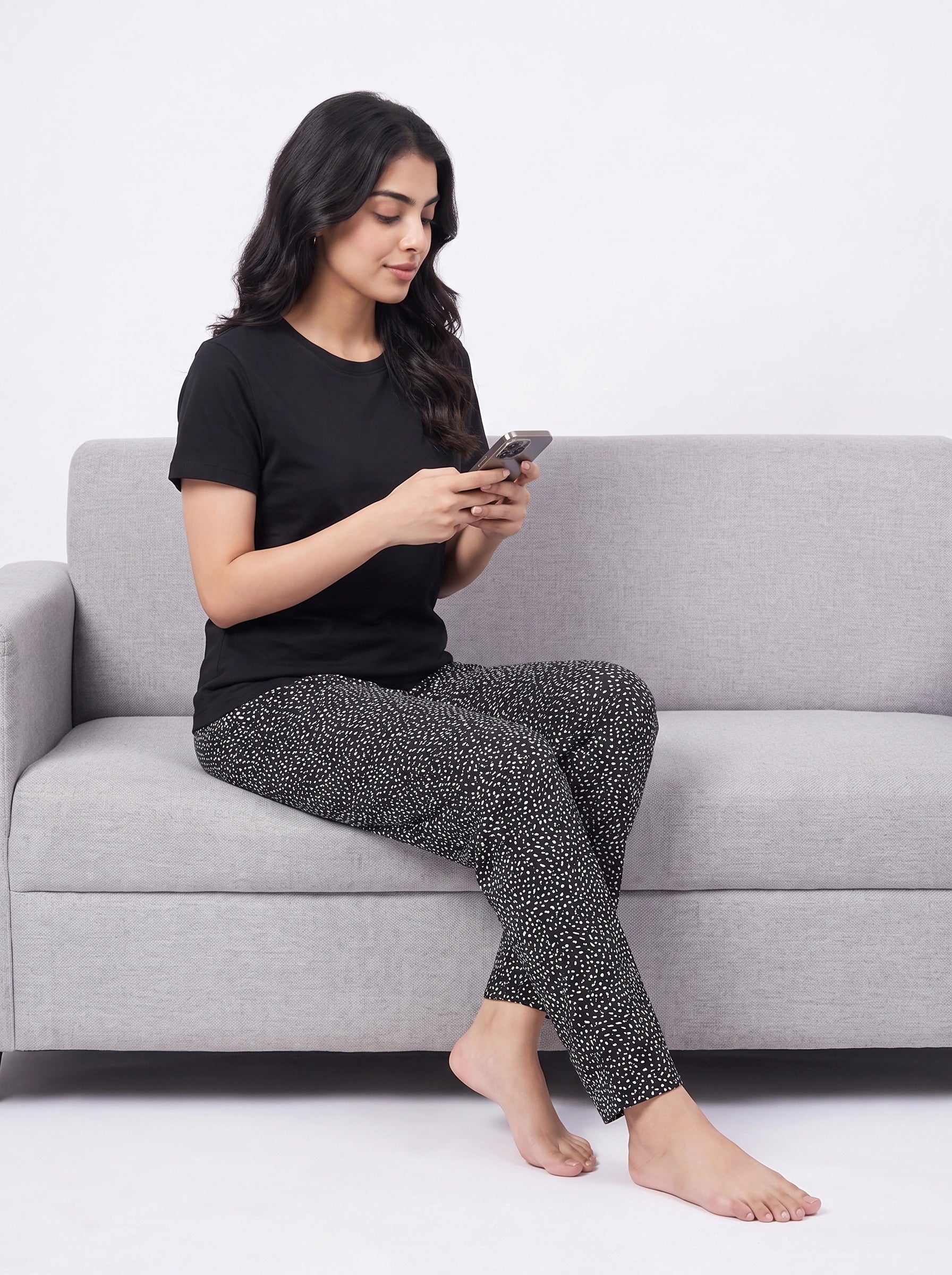 Cotton PJ Set - Speckle Dot