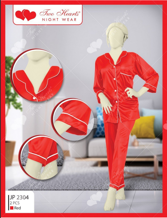 Milky 100% Silk Imported Pajama Suit