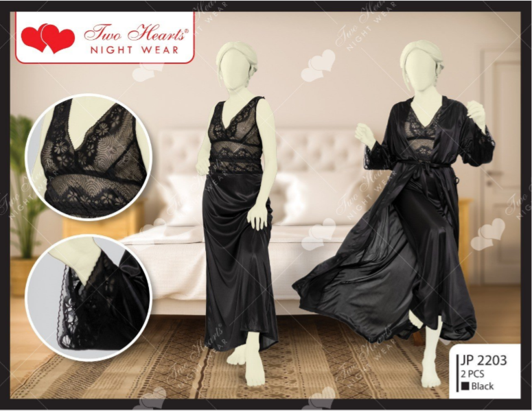 Eros 2 Piece Silk Nightwear & Lingerie #2203