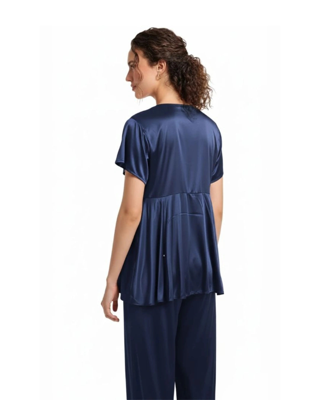Silk PJ Set - Silk Ease - Blue