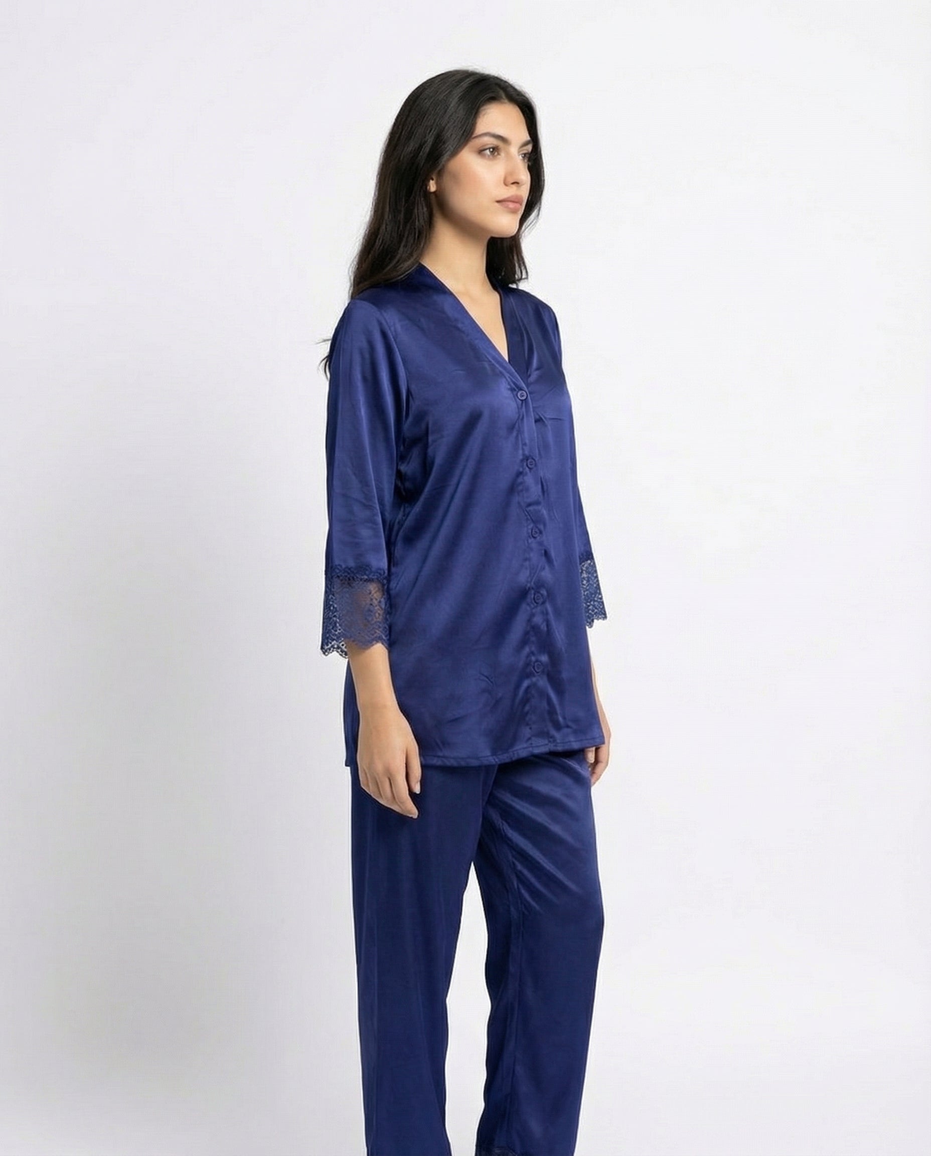 Gown Set - Silky Charm - Blue