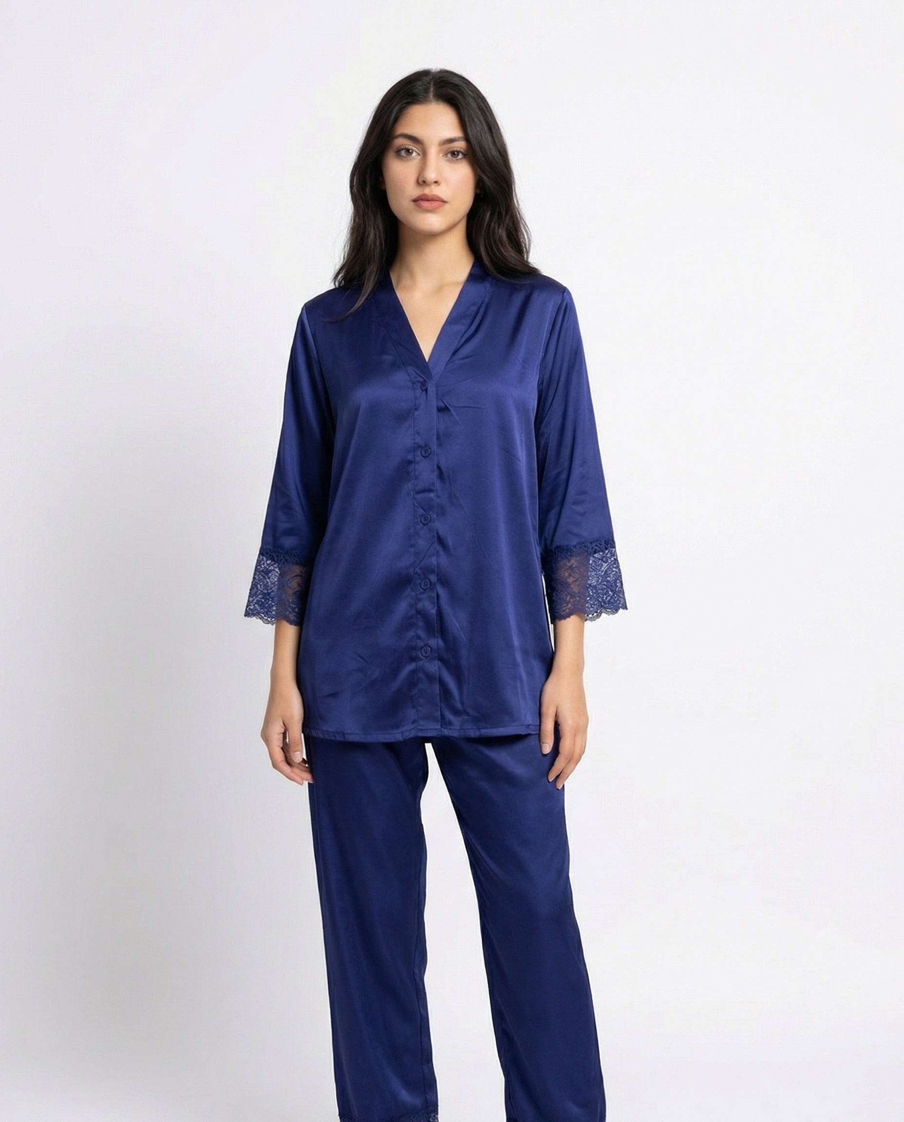 Gown Set - Silky Charm - Blue