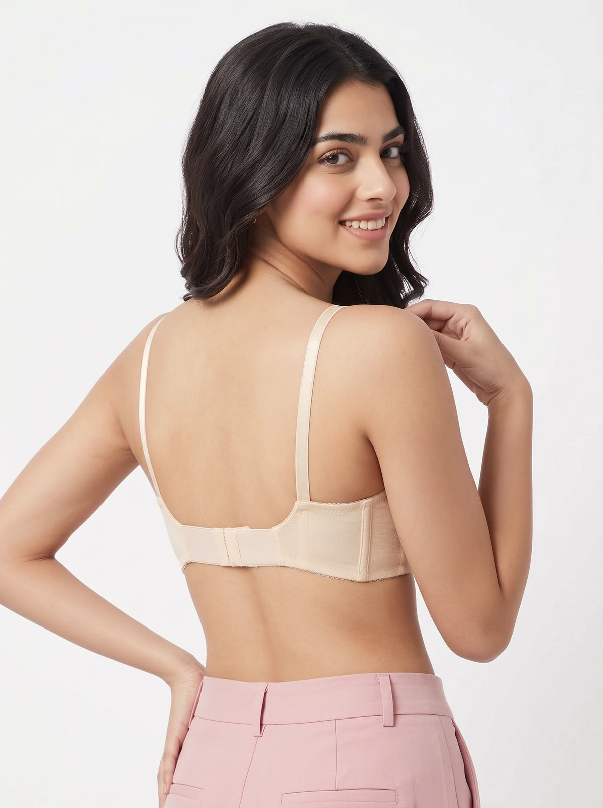 Floral Whisper Non Padded Wireless Bra Skin