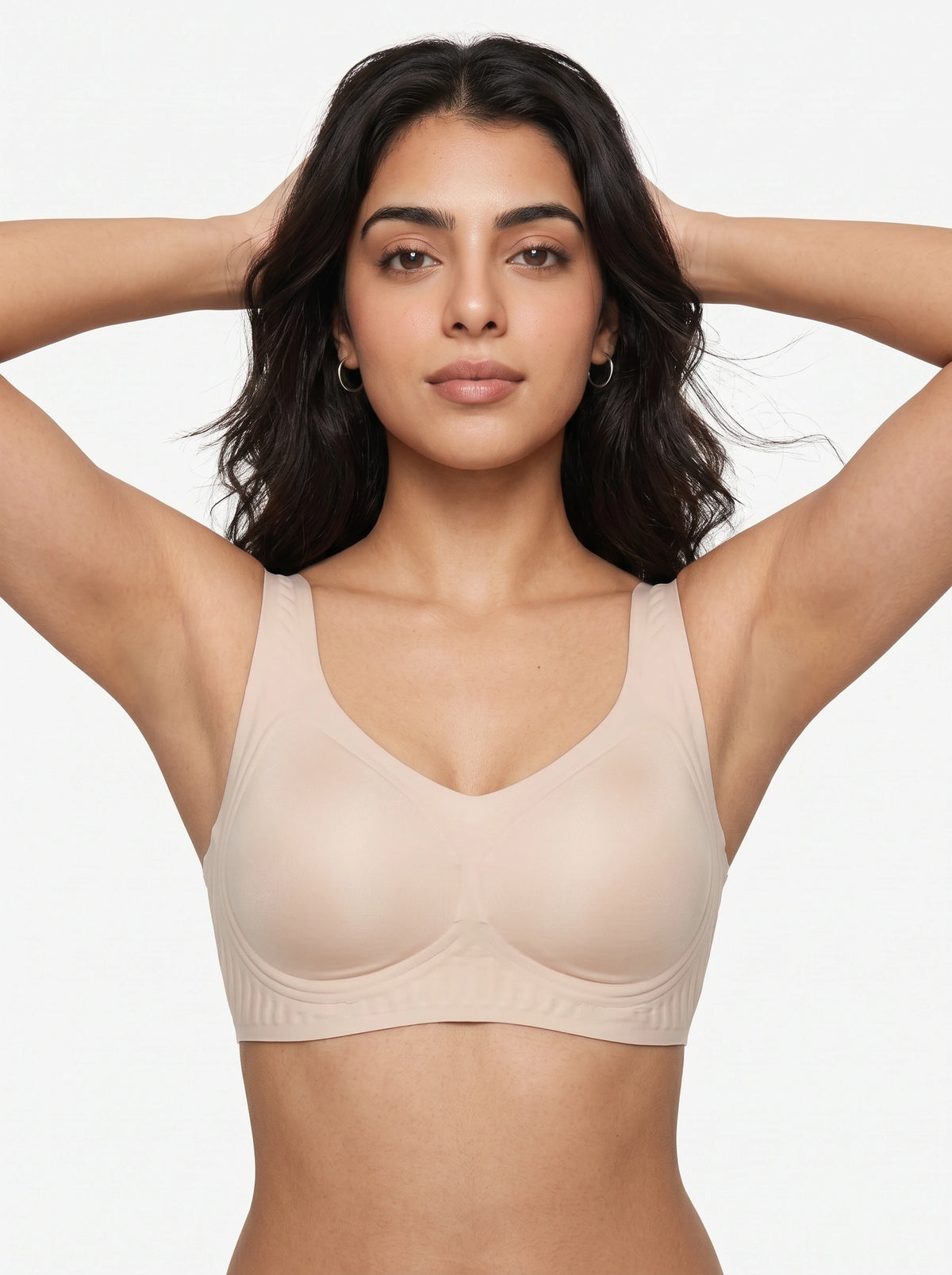 Seamless Padded Bra - Aira - Beige