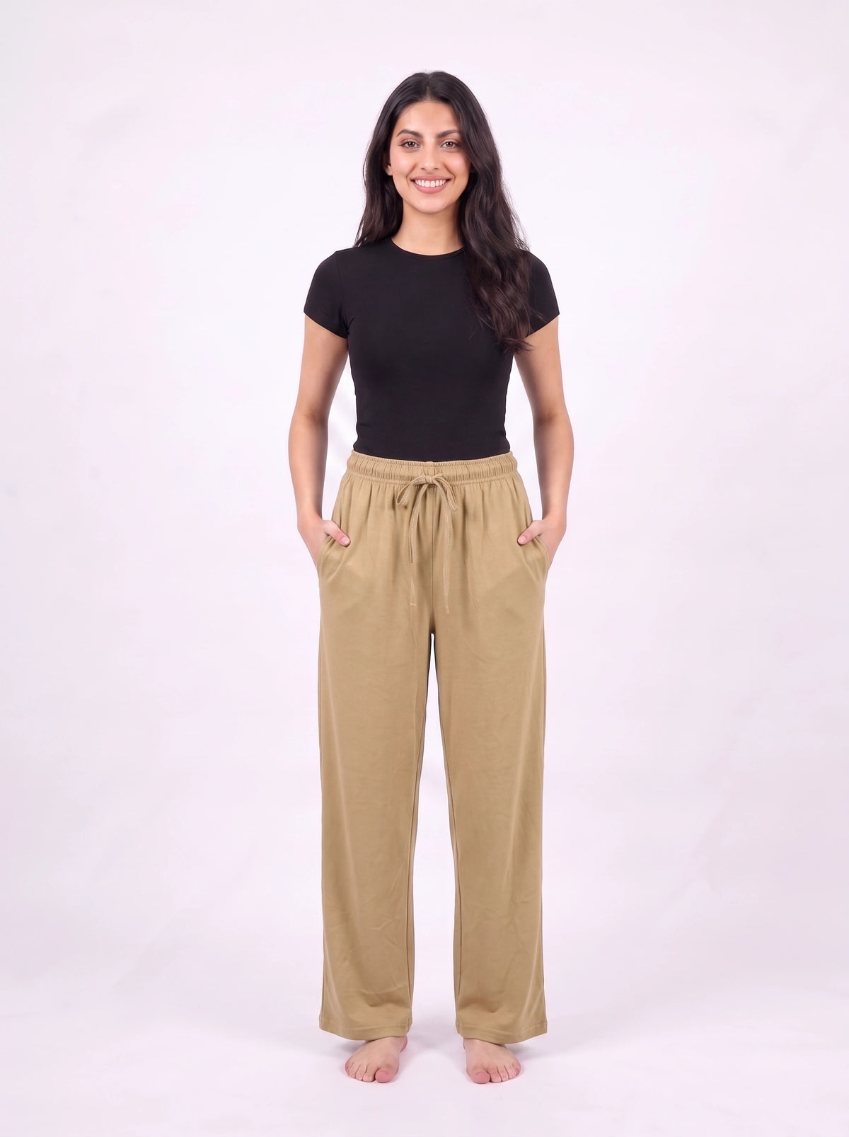 Pack of 2 Trousers - Comfy Sleep - Black & Skin