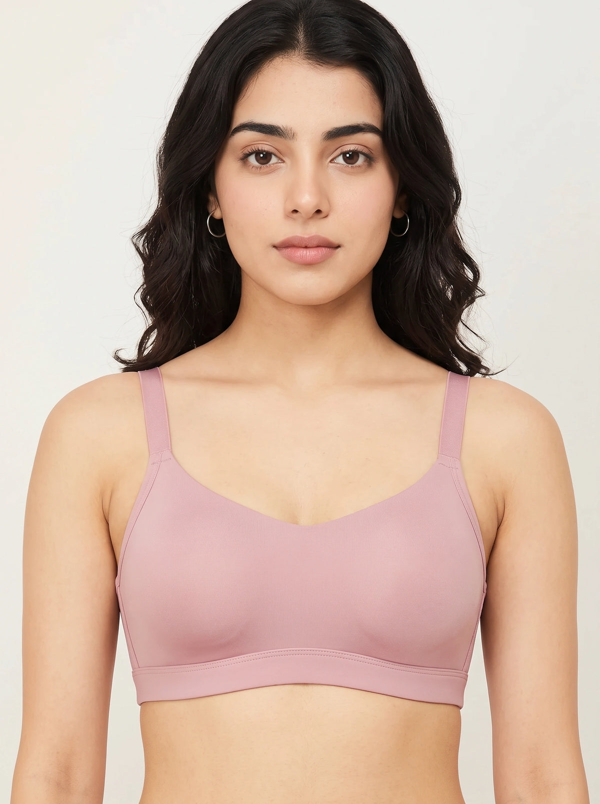 Padded Non Wired T-Shirt Bra - Smooth Fit - Pink