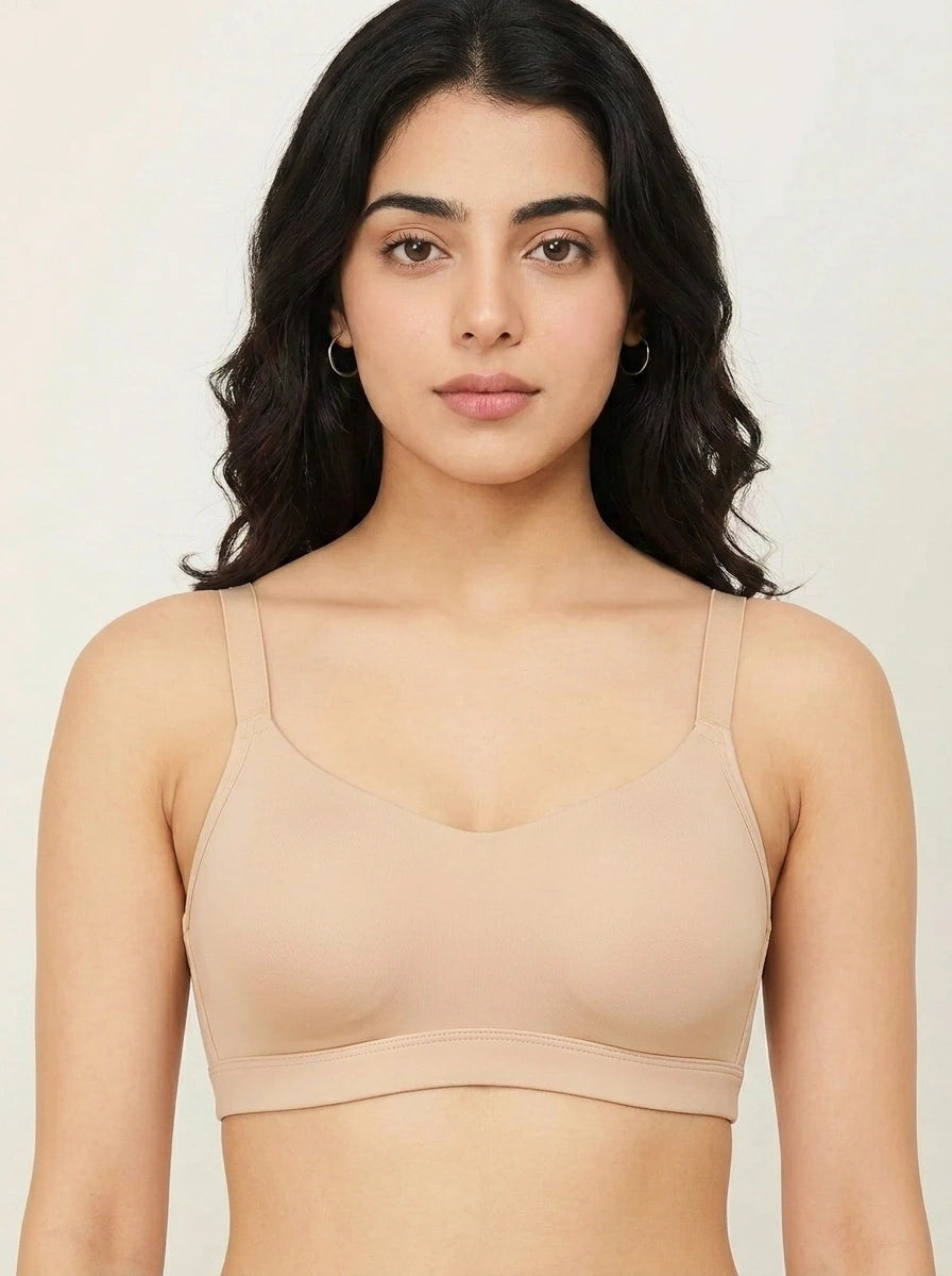 Padded Non Wired T-Shirt Bra - Smooth Fit - Skin