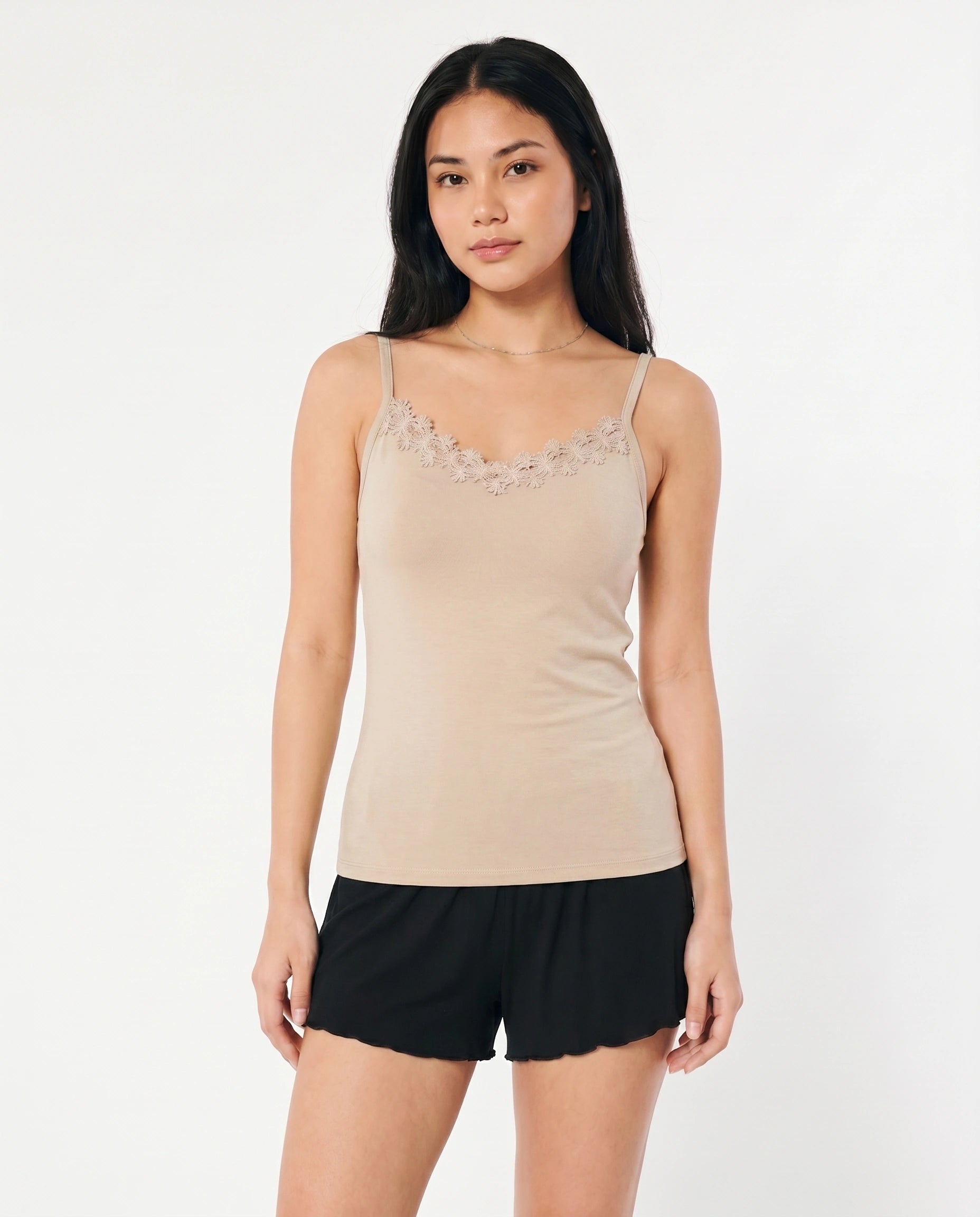 Soft Cotton Camisole - Daisy - Skin
