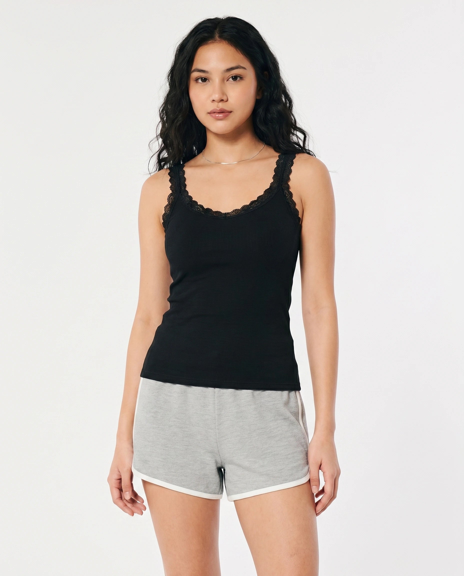 Soft Cotton Camisole -  Lacen - Black