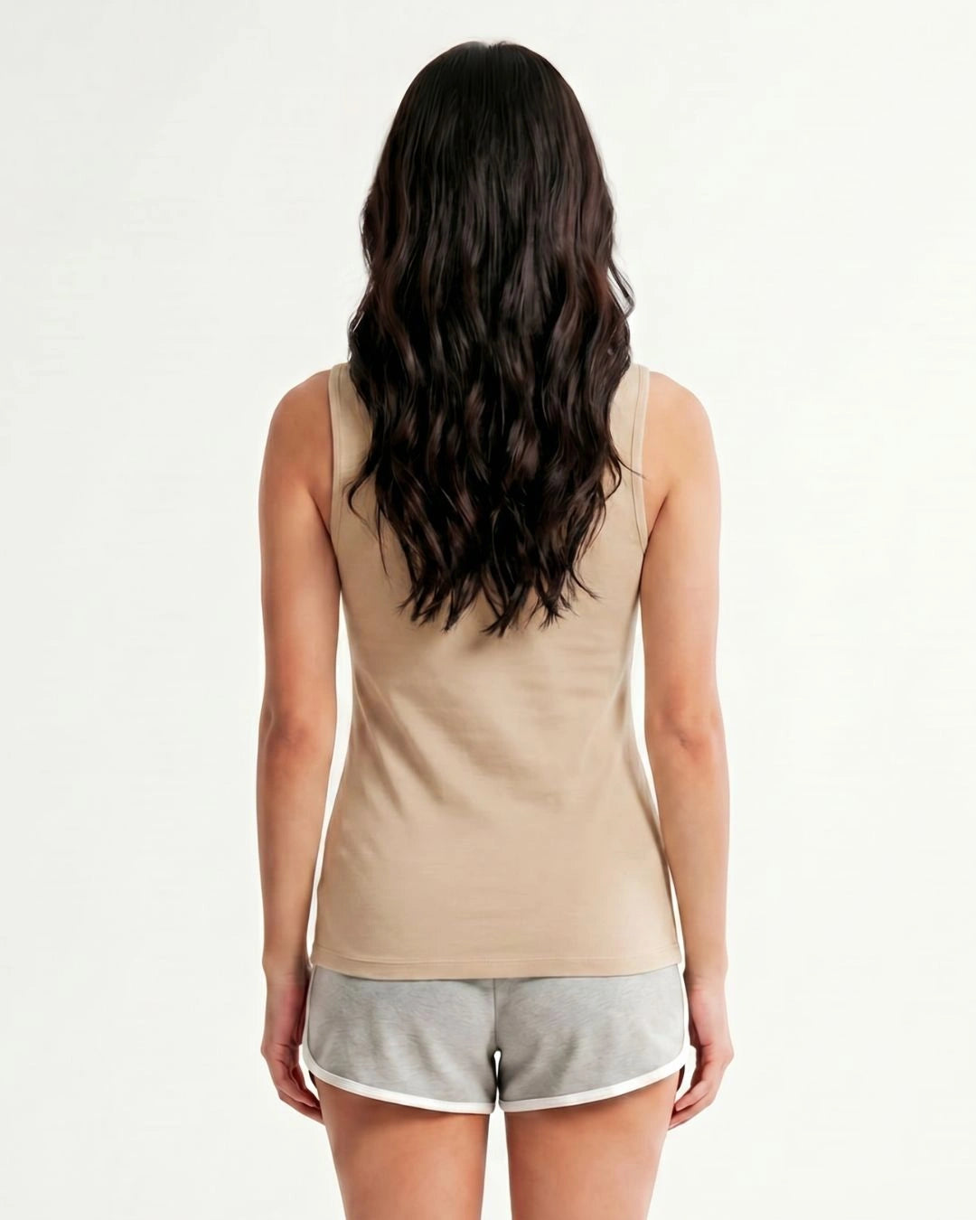 Soft Cotton Camisole - Wide Strap - Skin