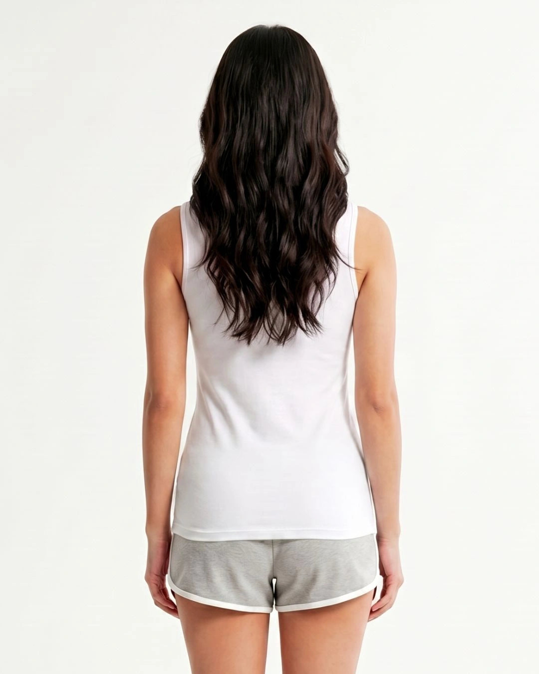 Soft Cotton Camisole - Wide Strap - White