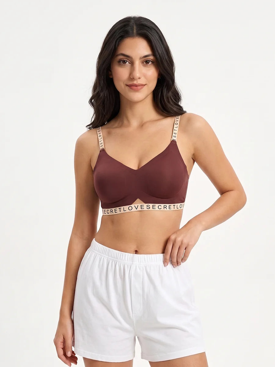Seamless 3 Ways Padded Bra - Strap Luxe Brown
