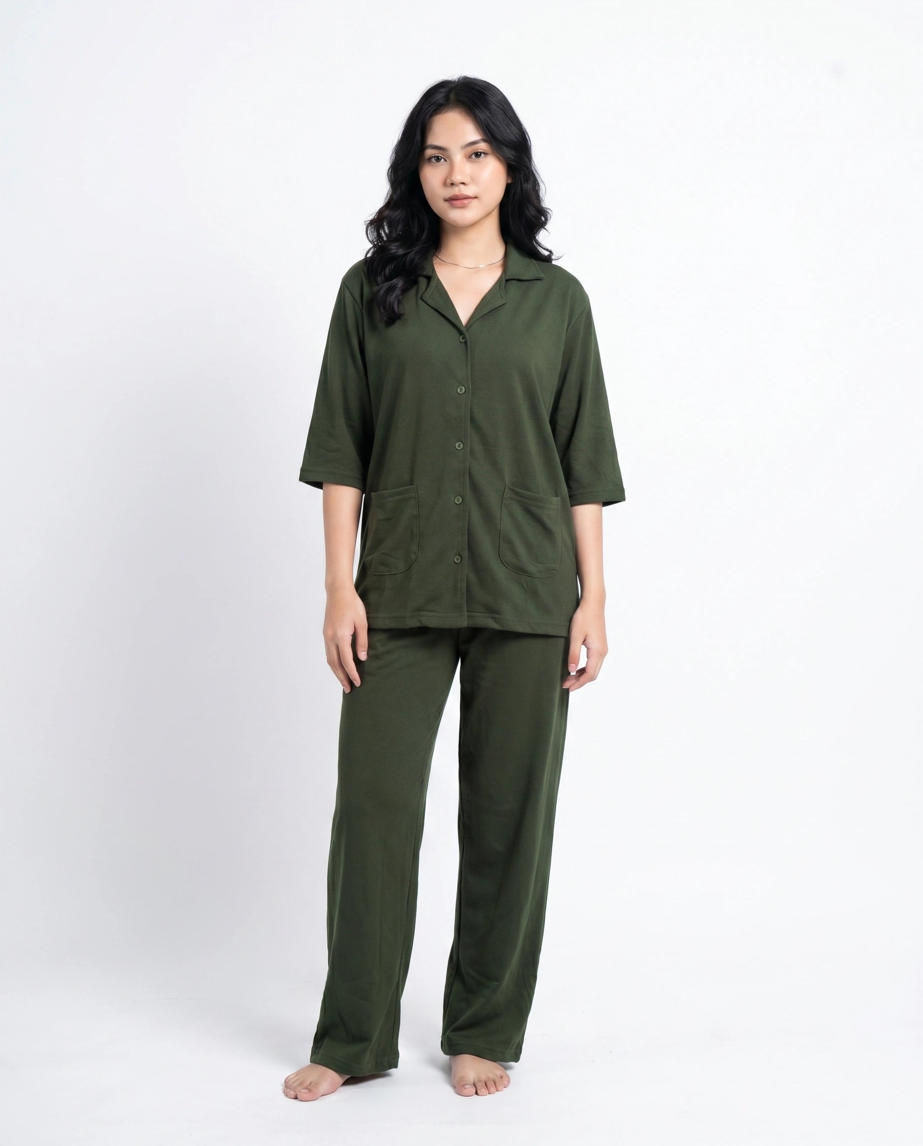 Summer Loungewear Set - Softco - Dark Green