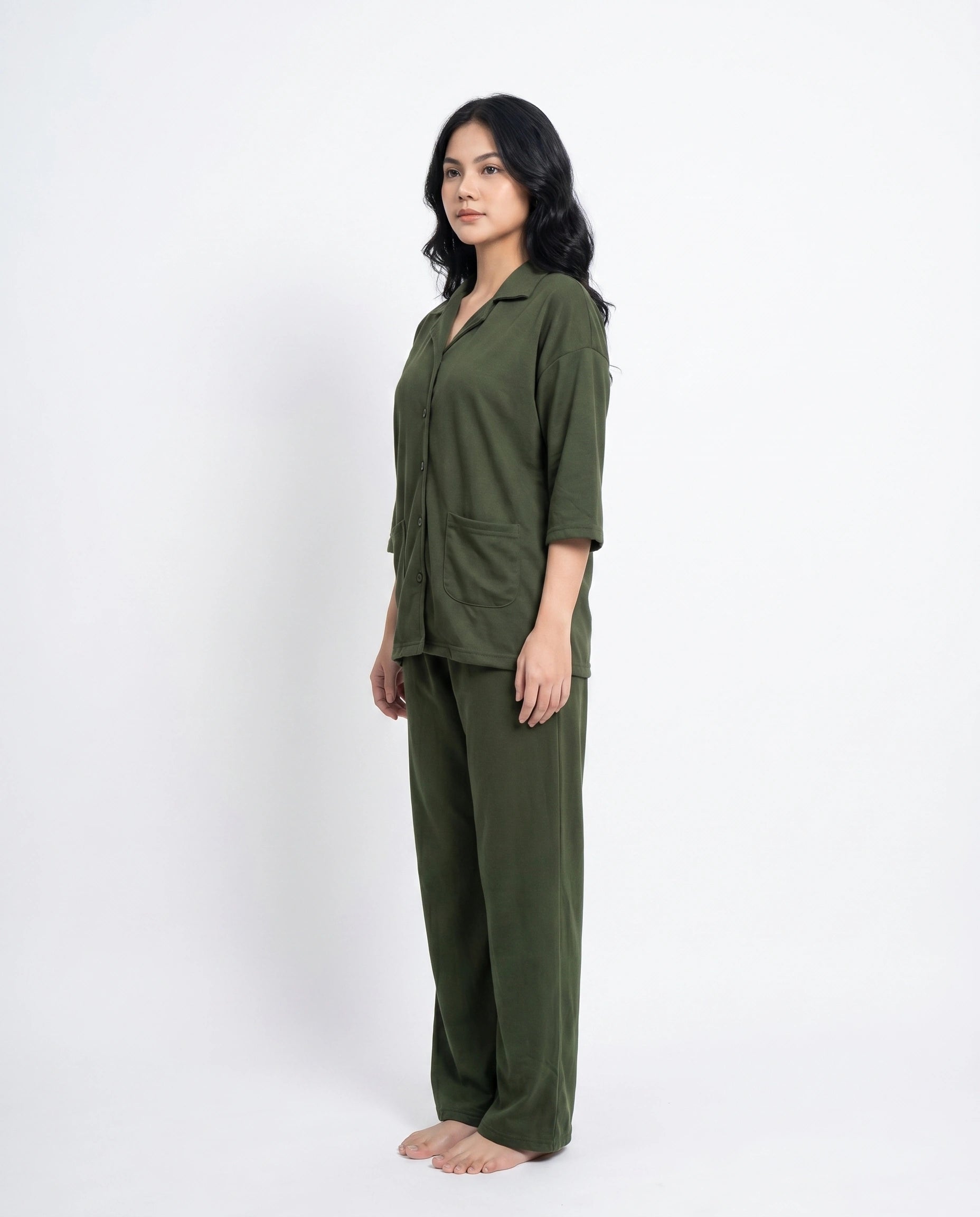 Summer Loungewear Set - Softco - Dark Green