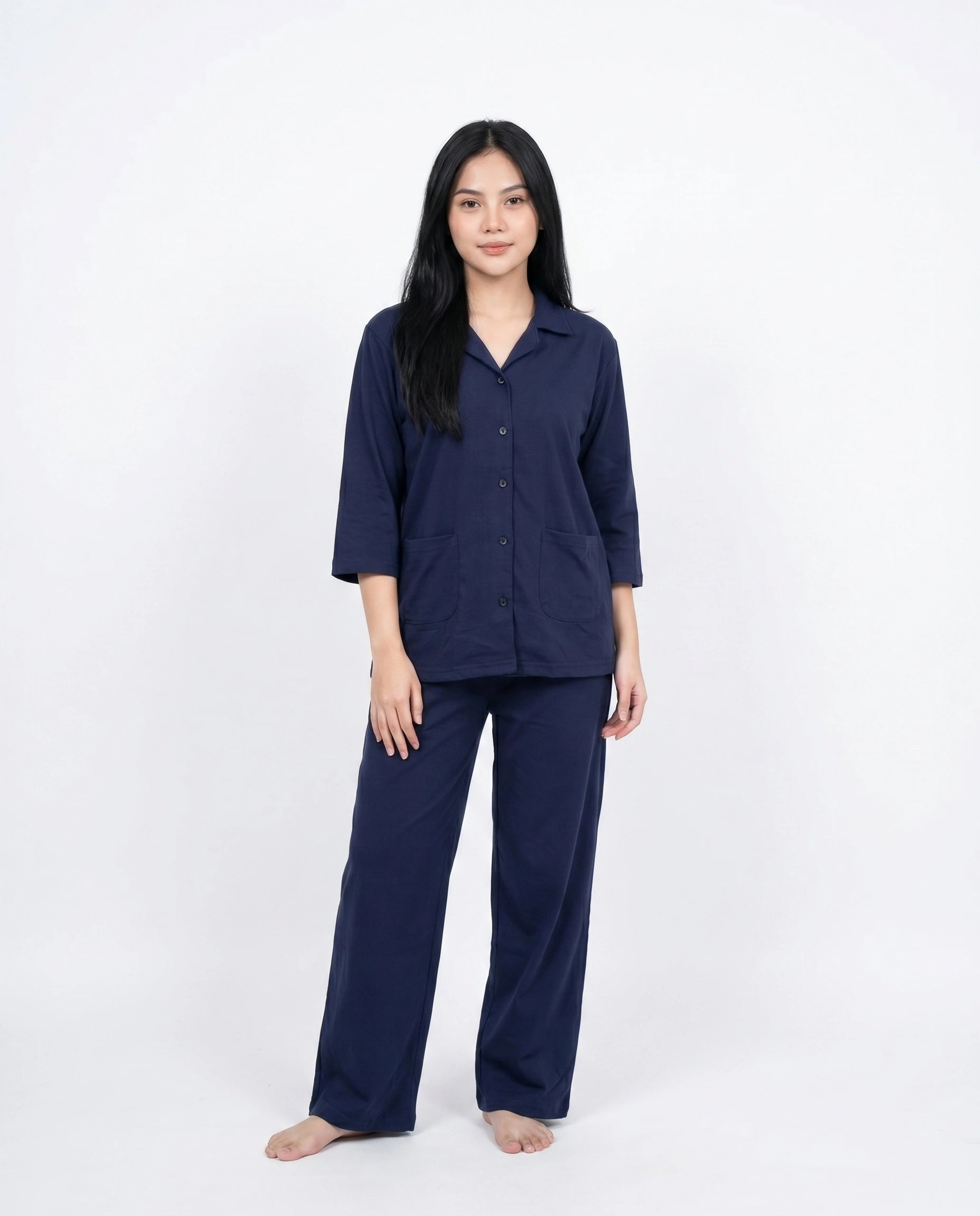 Summer Loungewear Set - Softco - Navy Blue