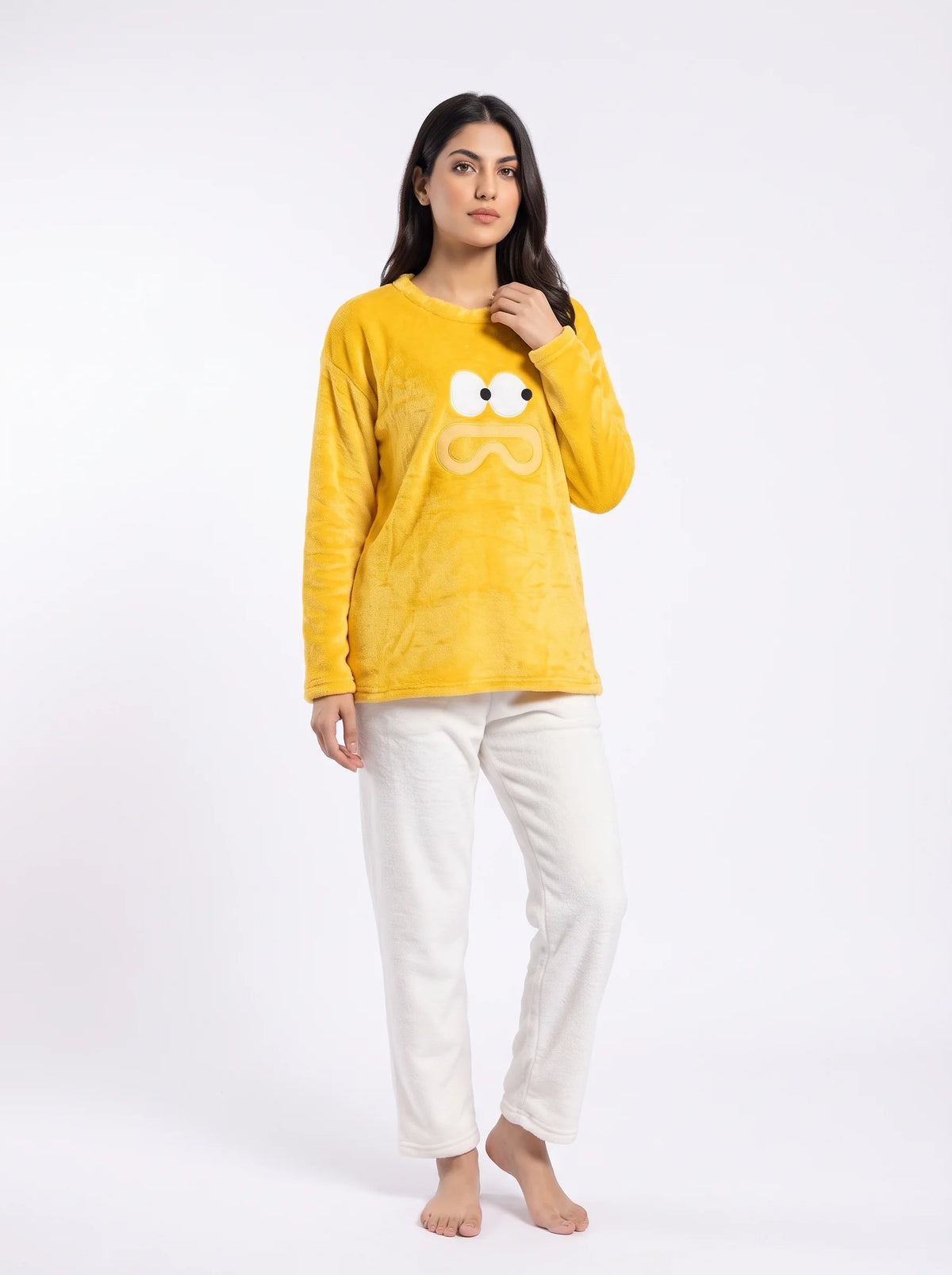 Fleece Pajama Suit - Sunny Face