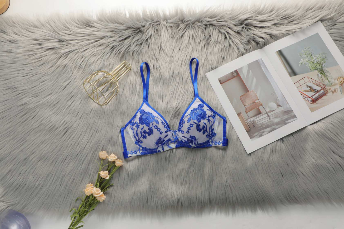 Sajiero Non Padded Bra - Sapphire Lace