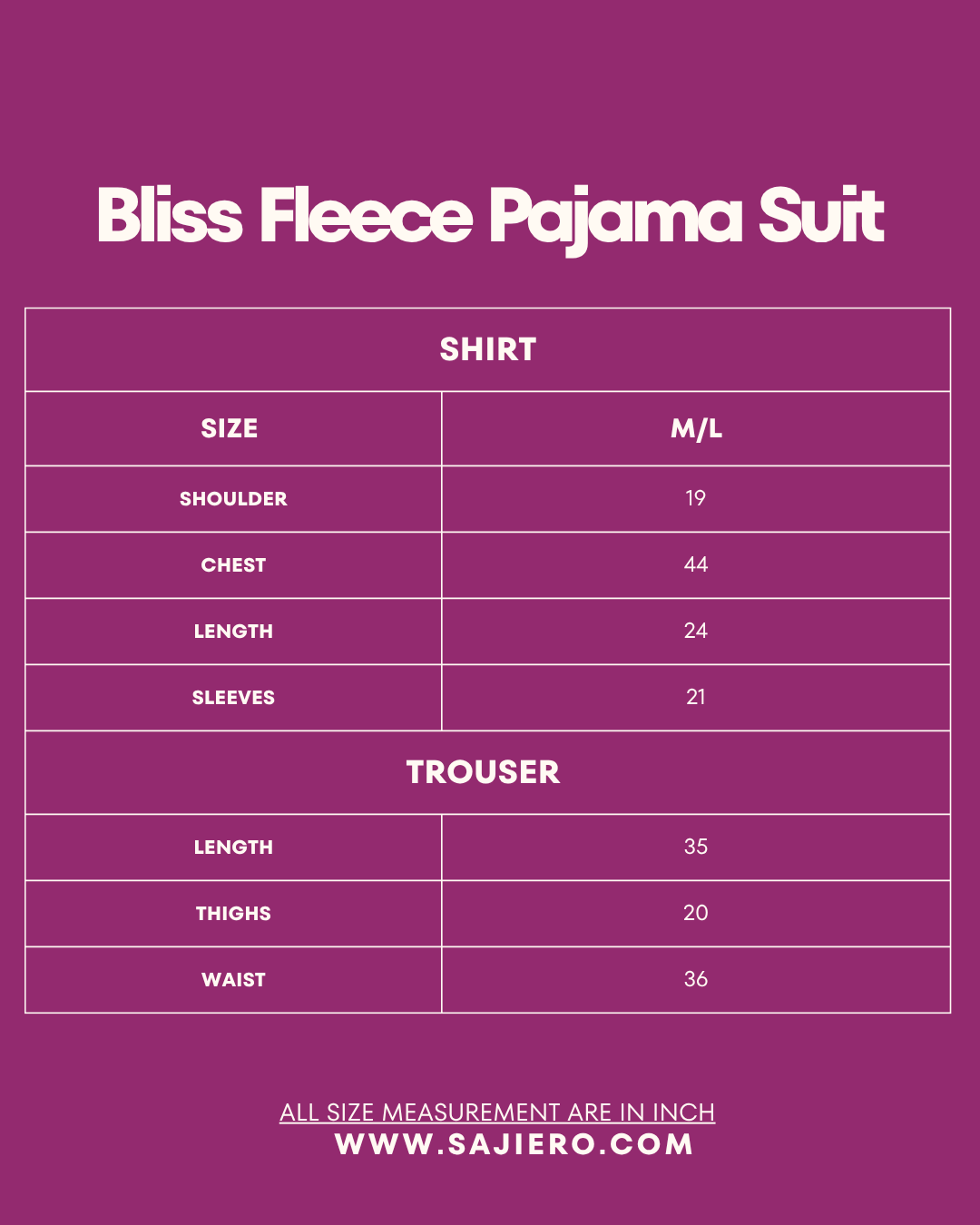 Bliss Fleece Pajama Suit